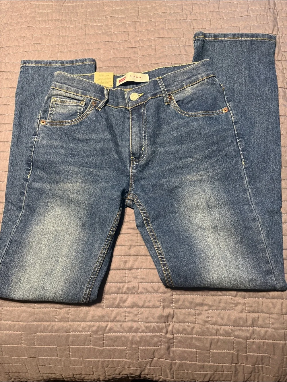 Levi's Kids Skinny Jeans in Light Blue Denim